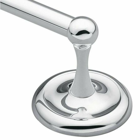C S I DONNER Moen Towel Bar, 18 In L Rod, Zinc, Chrome, Surface Mounting 5318CH